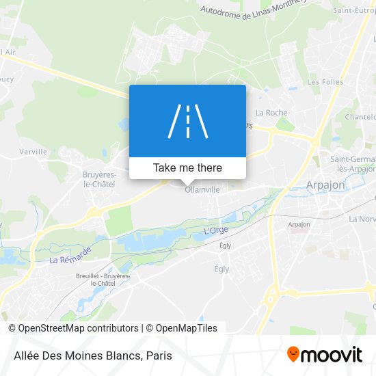 Allée Des Moines Blancs map