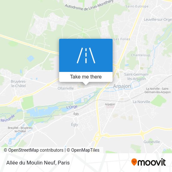 Allée du Moulin Neuf map