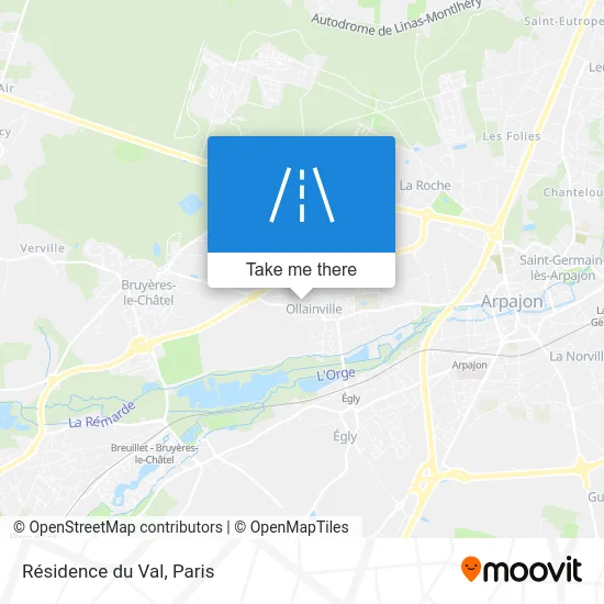 Résidence du Val map