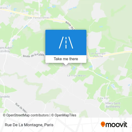 Rue De La Montagne map