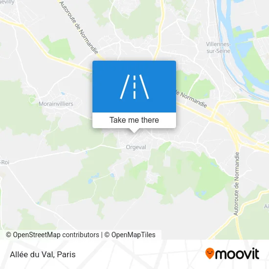 Allée du Val map