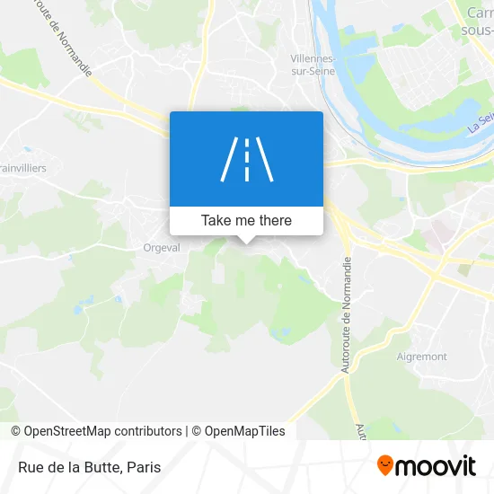 Mapa Rue de la Butte