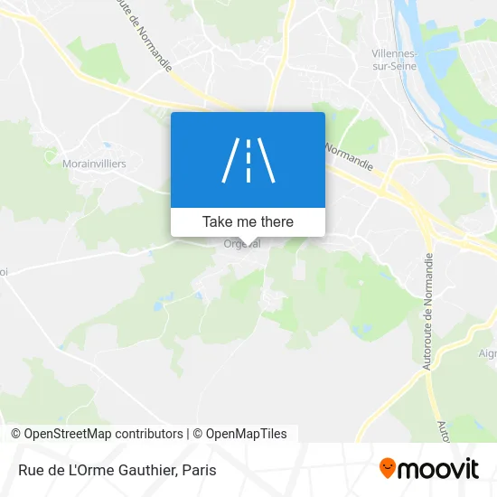 Mapa Rue de L'Orme Gauthier