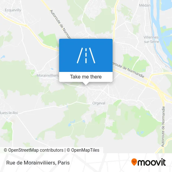 Rue de Morainviliiers map