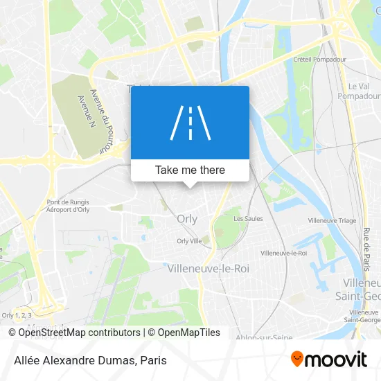 Allée Alexandre Dumas map