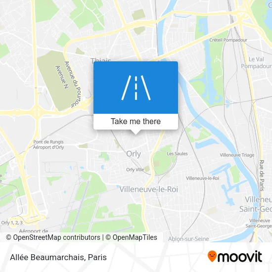 Allée Beaumarchais map