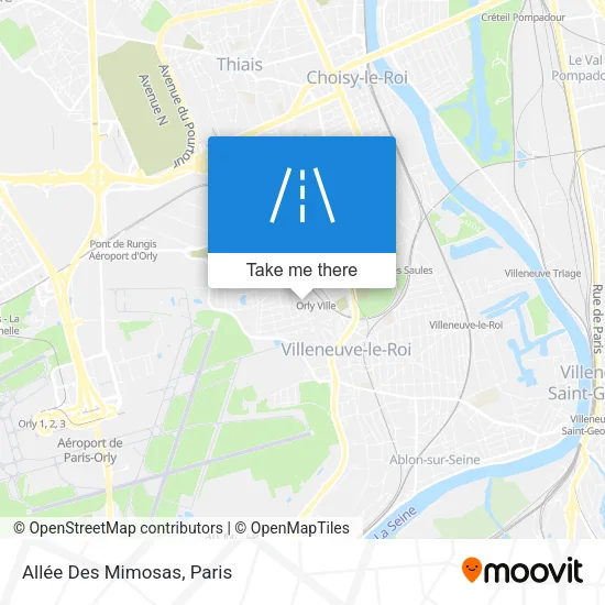 Allée Des Mimosas map
