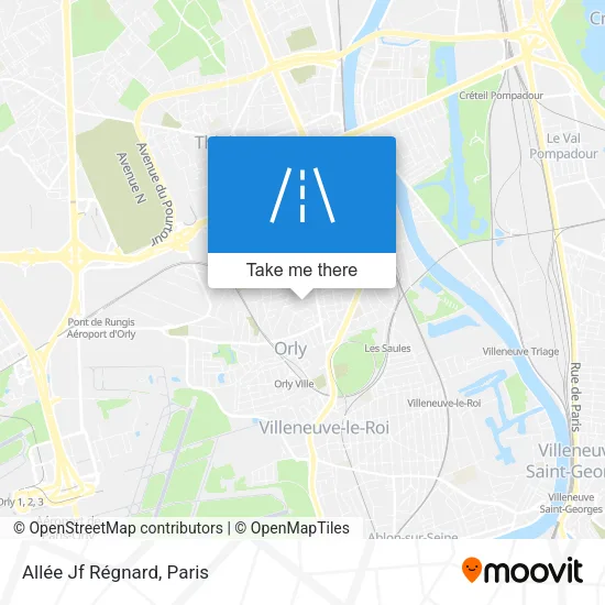 Allée Jf Régnard map