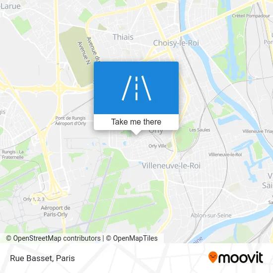 Rue Basset map