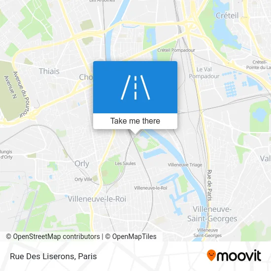 Rue Des Liserons map