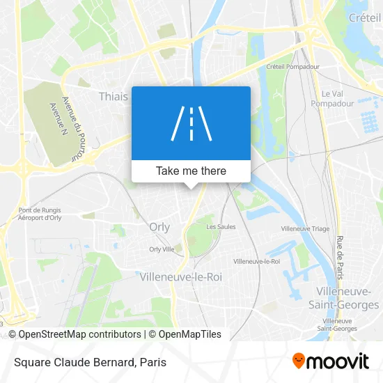 Square Claude Bernard map
