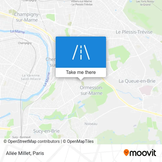 Allée Millet map