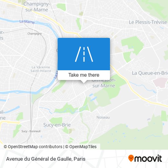 Avenue du Général de Gaulle map