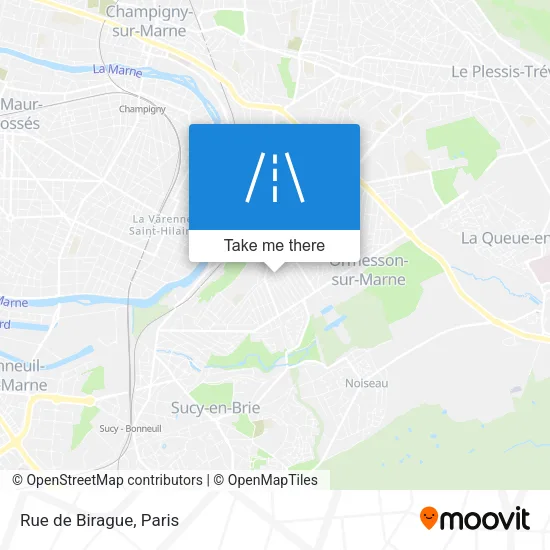 Rue de Birague map