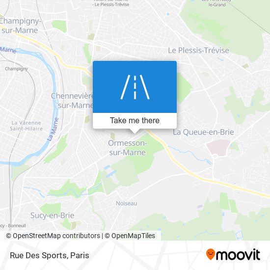 Mapa Rue Des Sports