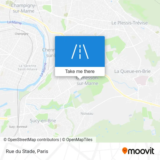 Mapa Rue du Stade