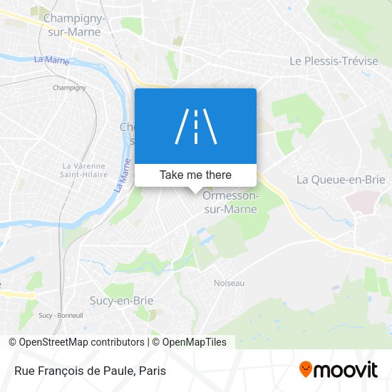 Rue François de Paule map