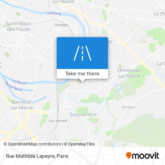Mapa Rue Mathilde Lapeyre