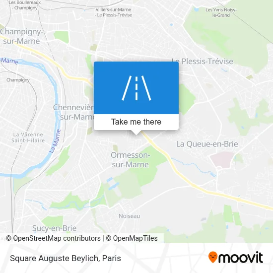 Square Auguste Beylich map