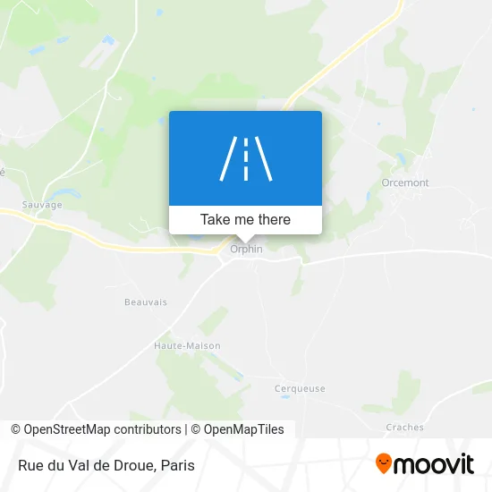 Mapa Rue du Val de Droue