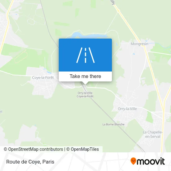 Route de Coye map