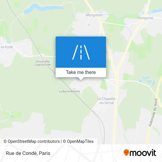 Mapa Rue de Condé