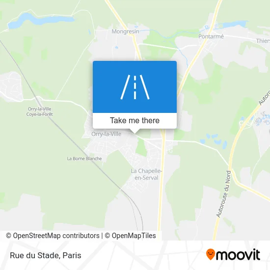Mapa Rue du Stade