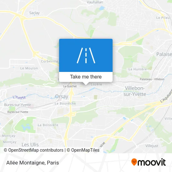 Allée Montaigne map