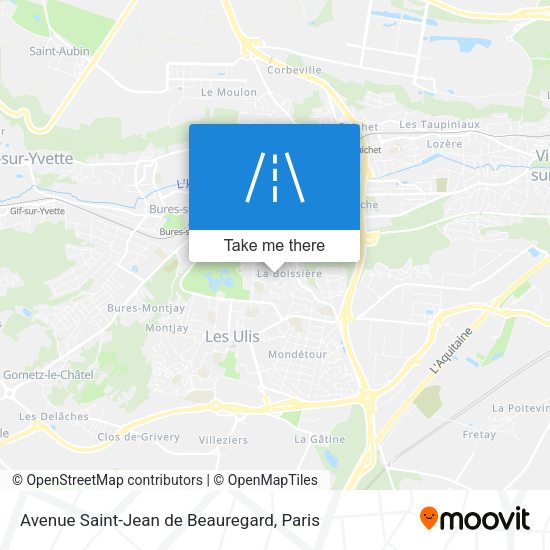 Avenue Saint-Jean de Beauregard map