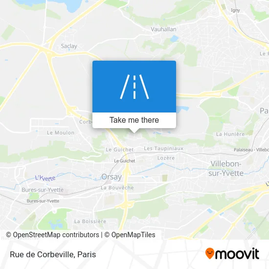 Rue de Corbeville map