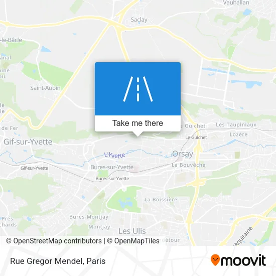 Rue Gregor Mendel map