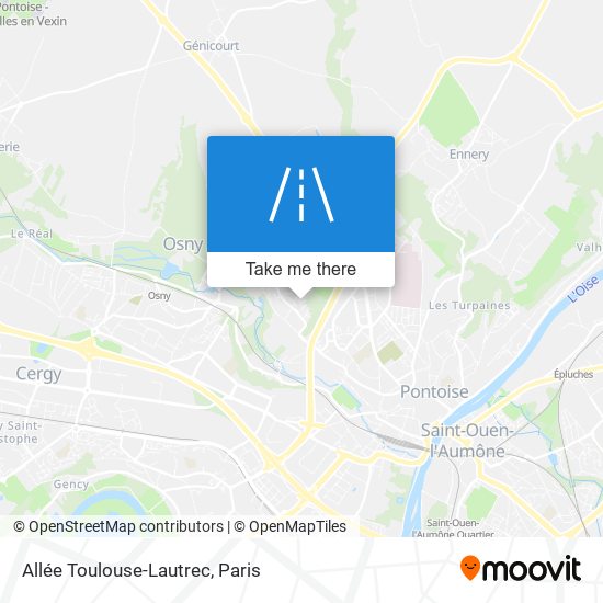 Mapa Allée Toulouse-Lautrec