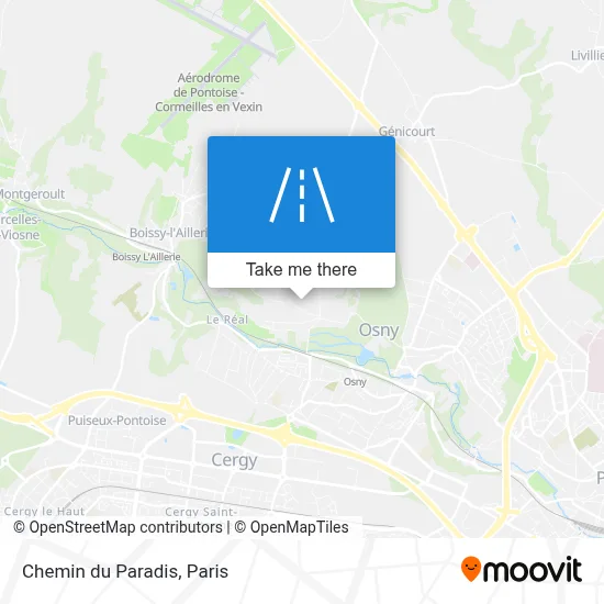 Chemin du Paradis map