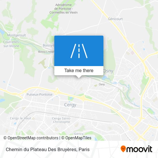 Chemin du Plateau Des Bruyères map