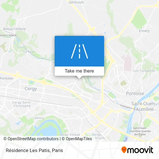 Résidence Les Patis map