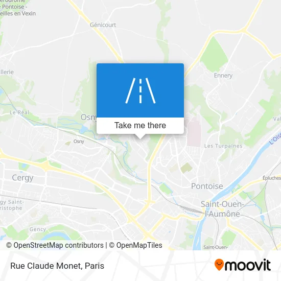 Rue Claude Monet map