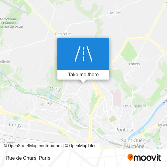 Rue de Chars map