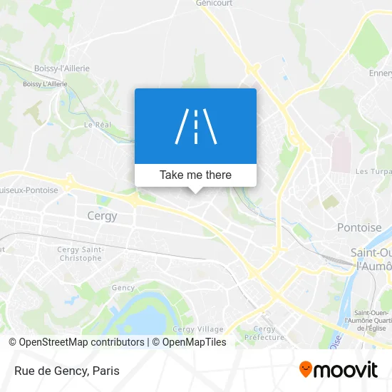 Rue de Gency map