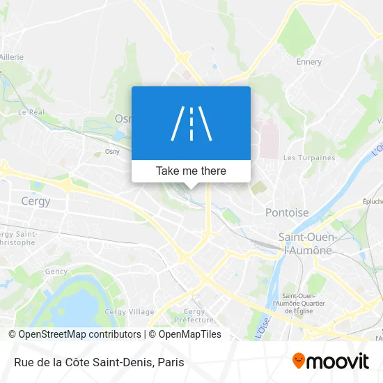 Rue de la Côte Saint-Denis map