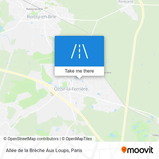 Allée de la Brèche Aux Loups map