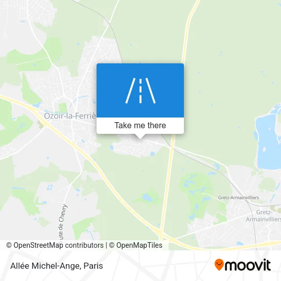 Allée Michel-Ange map