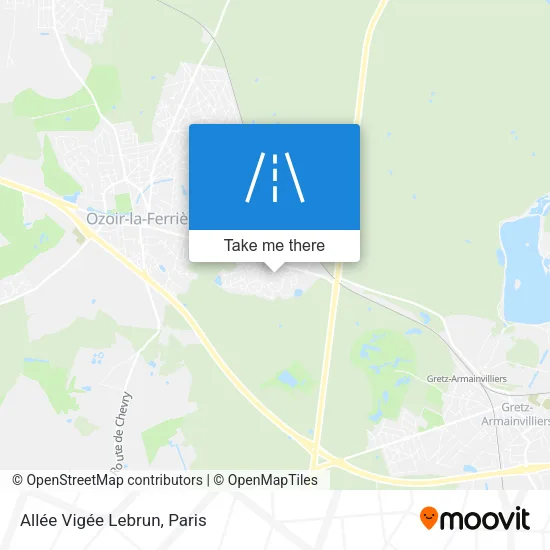 Allée Vigée Lebrun map