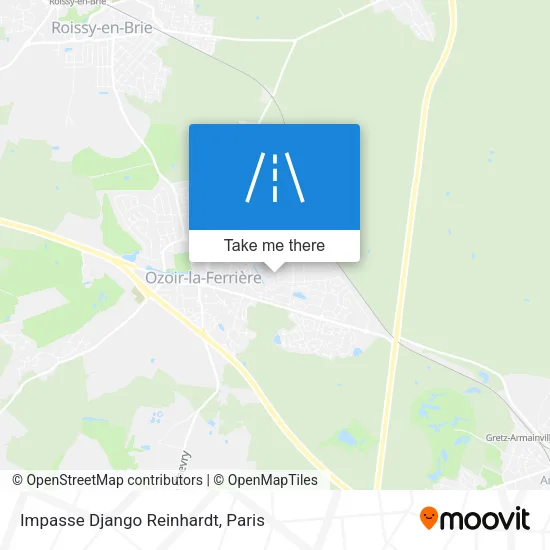 Impasse Django Reinhardt map