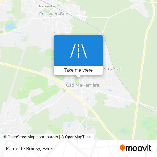 Route de Roissy map