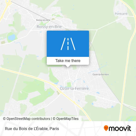 Rue du Bois de L'Érable map