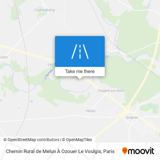Chemin Rural de Melun À Ozouer Le Voulgis map