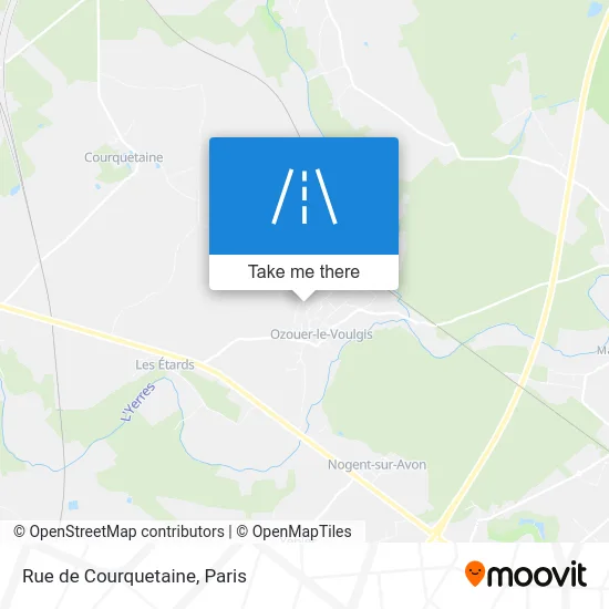 Rue de Courquetaine map