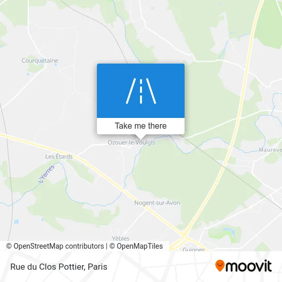 Mapa Rue du Clos Pottier