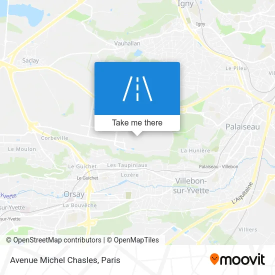 Avenue Michel Chasles map