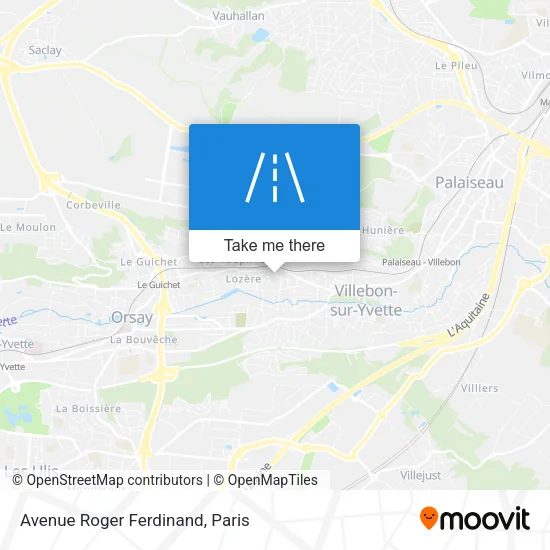Avenue Roger Ferdinand map